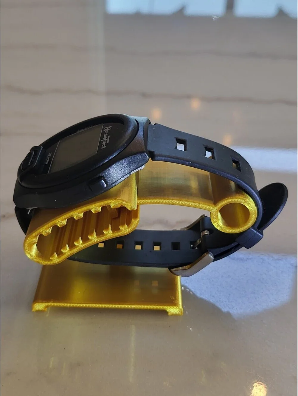 Nordic Track 911 Digital Watch Quartz Black Rubber Band WR New Bat Works Great